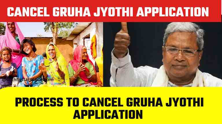 how to deactivate gruha jyothi applicaion