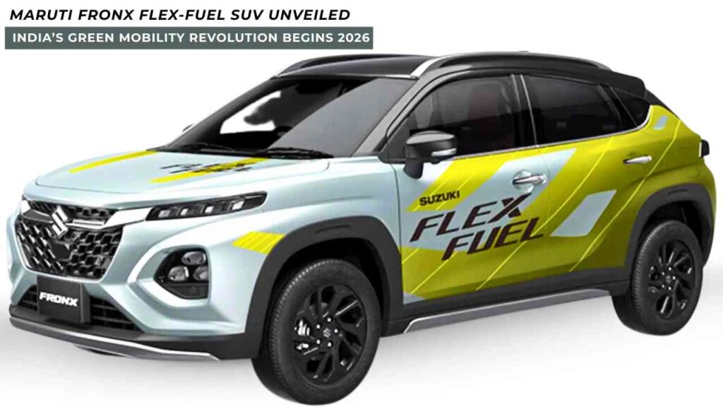Maruti Fronx Flex-Fuel SUV Unveiled