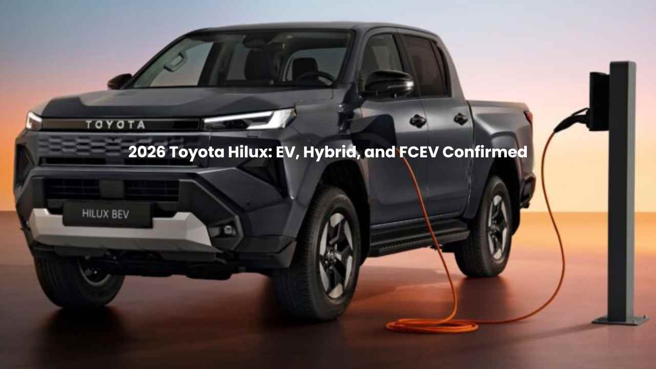 2026 Toyota Hilux EV and Hybrid models revealed ahead of global launch Next-generation Toyota Hilux 2026 with electric and hydrogen FCEV optio