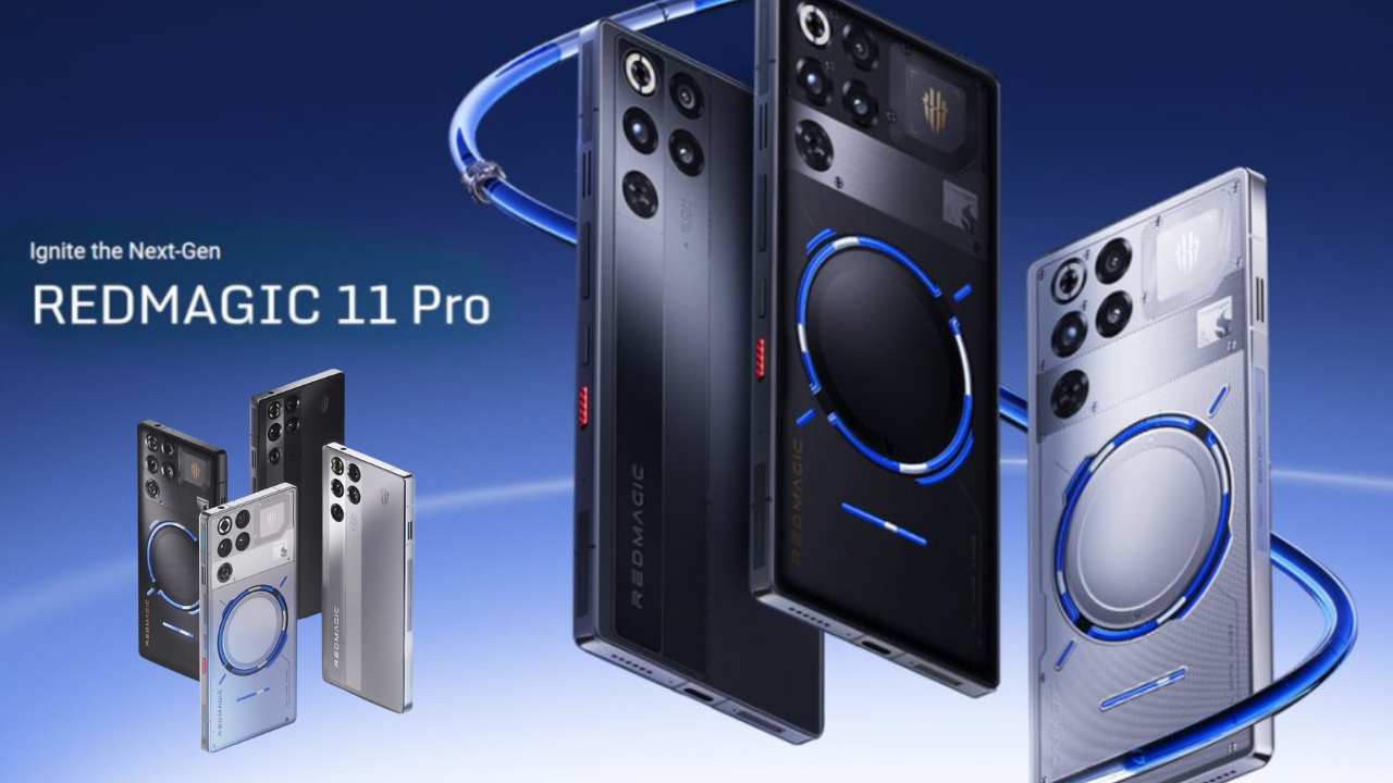 RedMagic 11 Pro disassembled showing internal components and world’s first flowing liquid cooling system for a gaming smartphone.