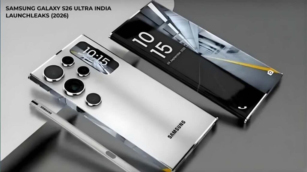 Samsung Galaxy S26 Ultra first look showing new design, upgraded camera module, and advanced AMOLED display.