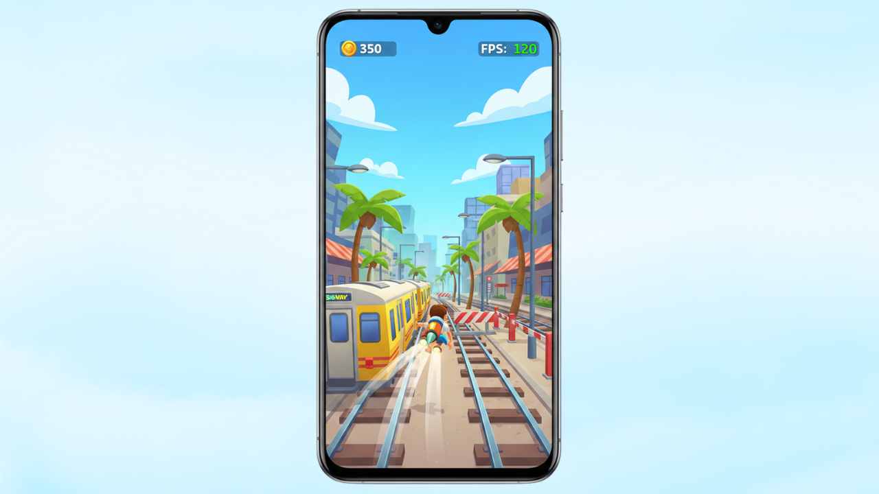 Subway Surfers gameplay running smoothly on Android smartphone showing improved performance and reduced lag in 2025