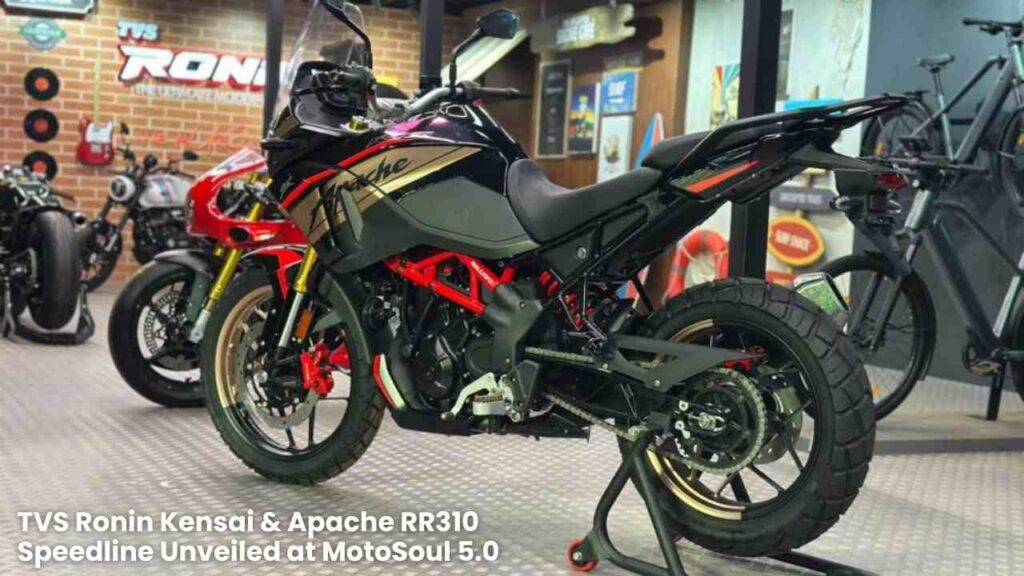 TVS Ronin Kensai and Apache RR310 Speedline custom bikes showcased at MotoSoul 5.0 in Goa
